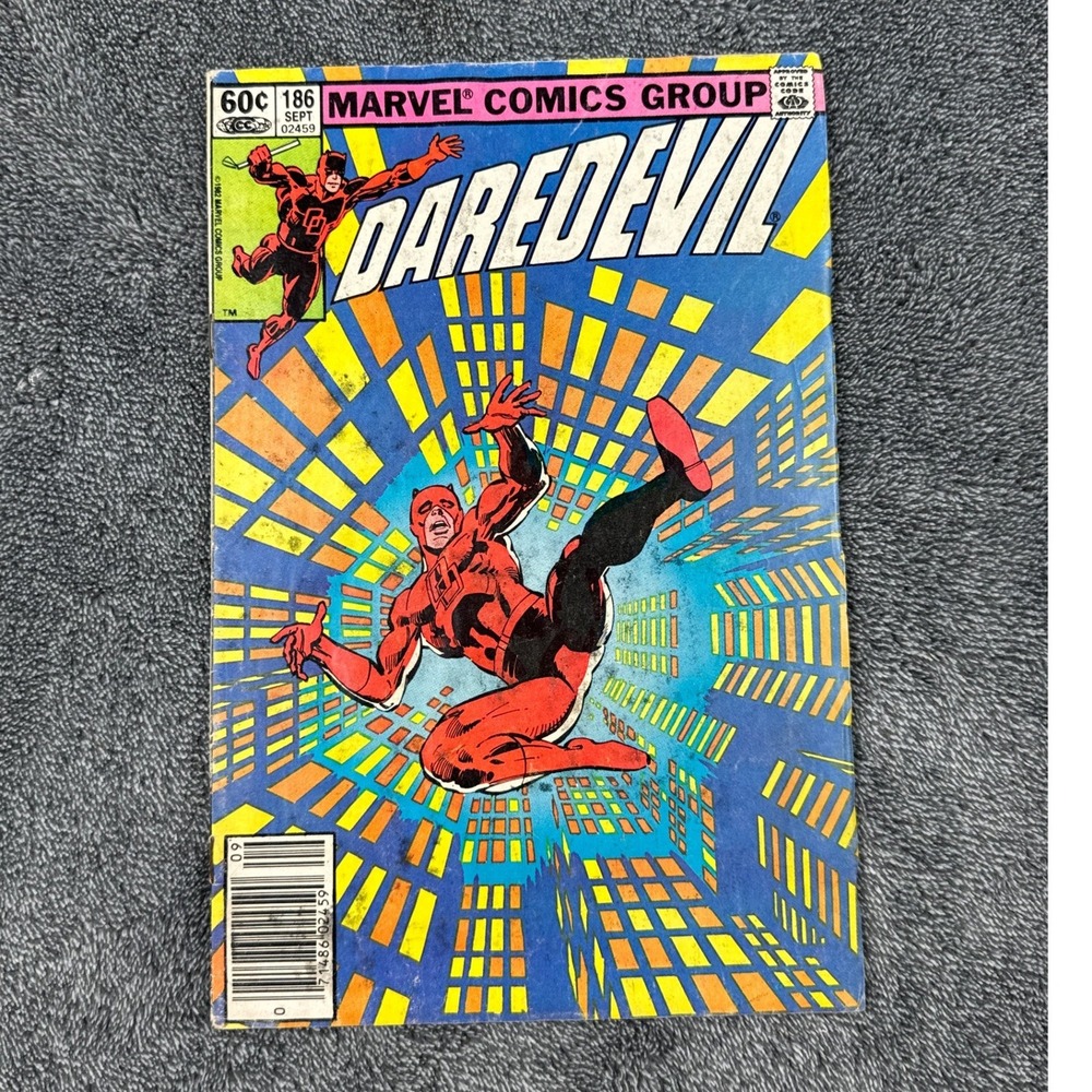 Marvel Comics Daredevil 186 Sept 1982 Frank Miller Klaus Janson StiltMan Kingpin
